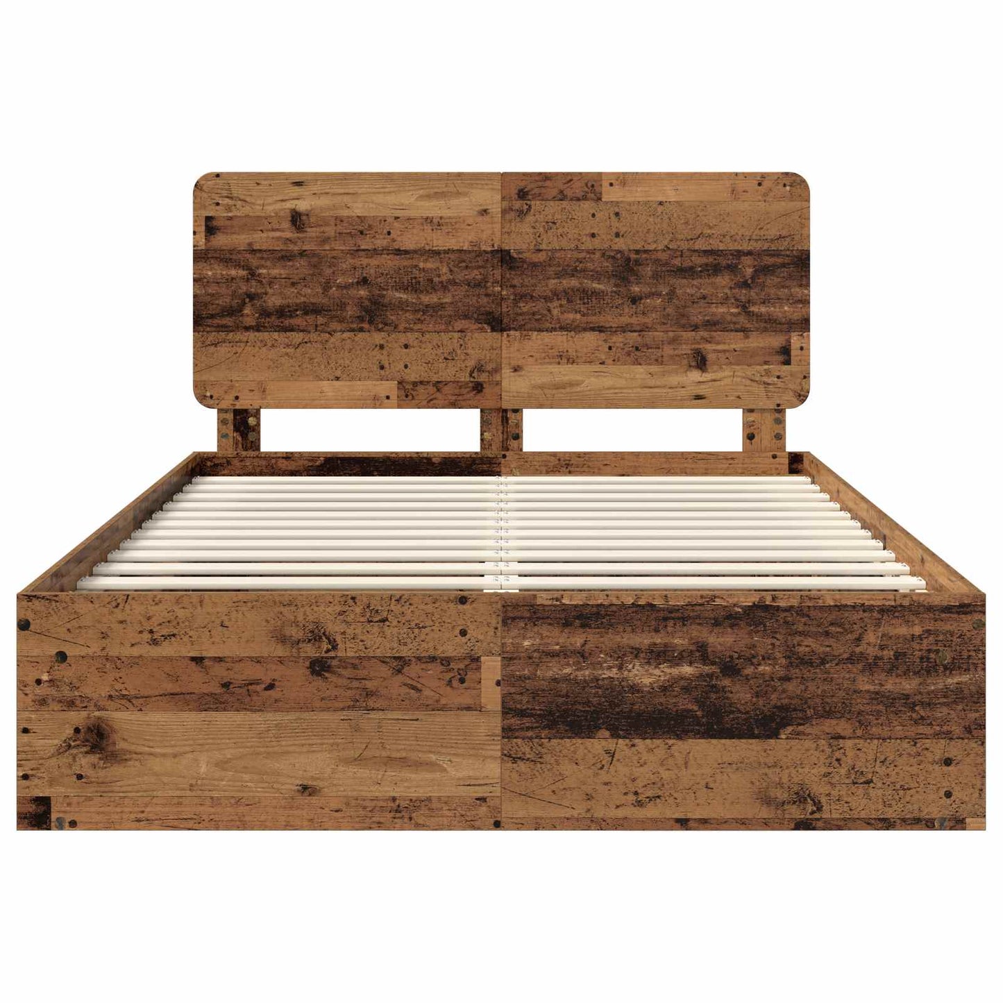 Struttura del letto Legno vecchio 140 x 190 cm Pino massello | homemem39