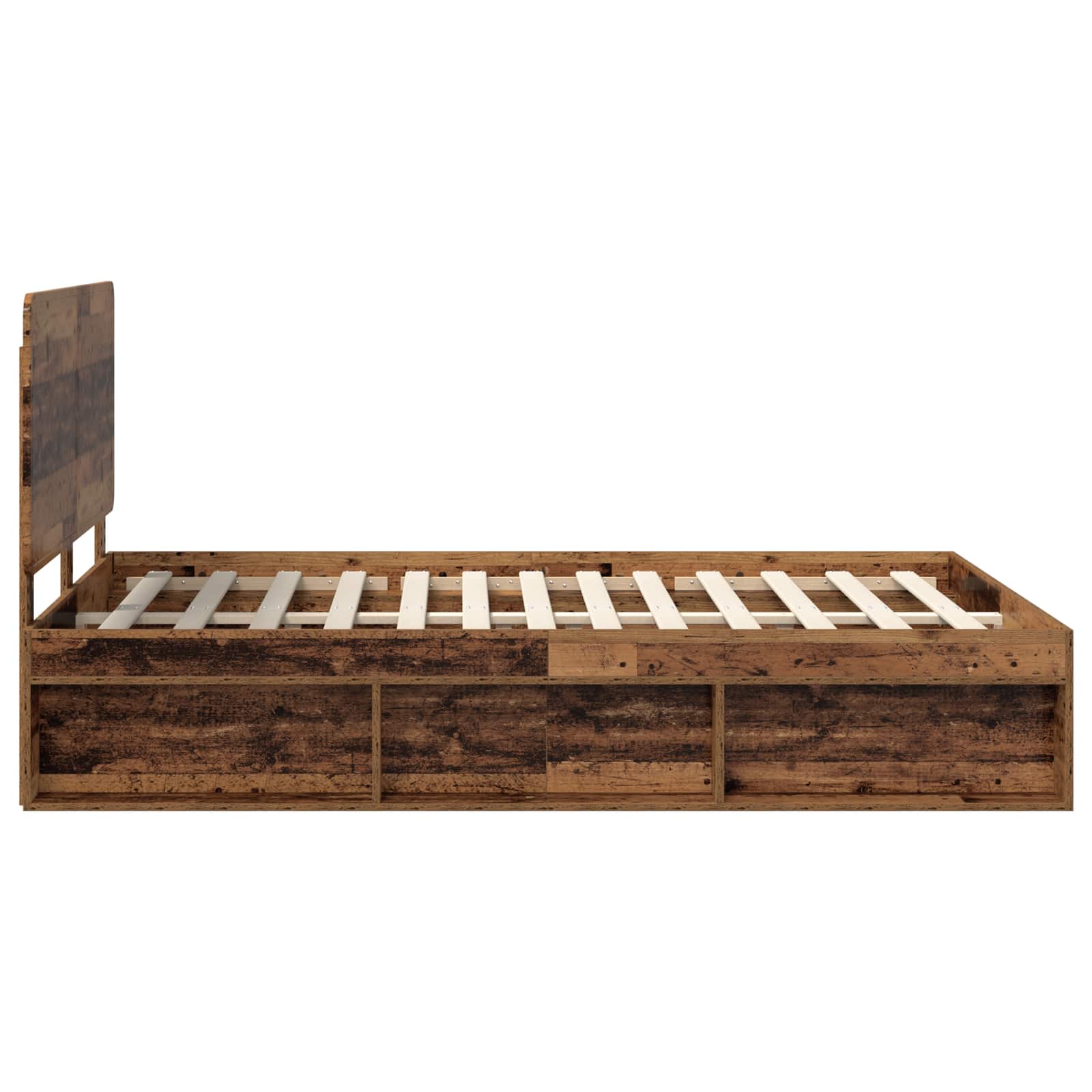 Struttura del letto Legno vecchio 140 x 190 cm Pino massello | homemem39
