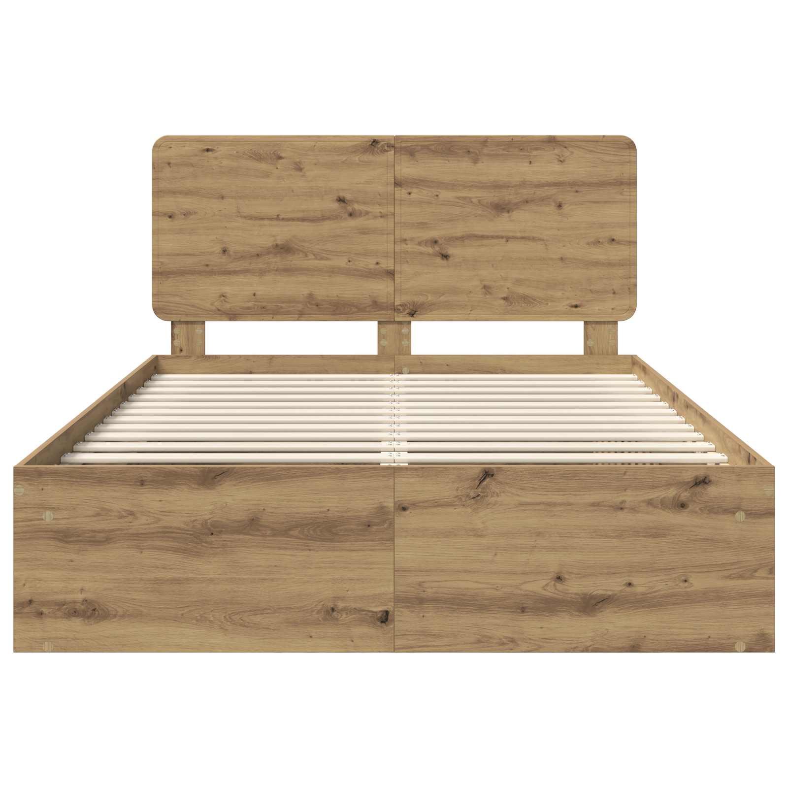 Struttura del letto Rovere Artigianale 140 x 190 cm | homemem39