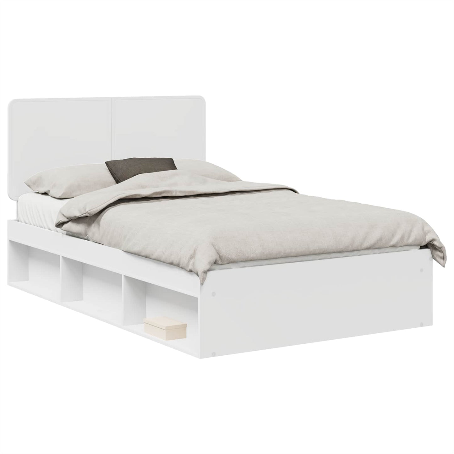 Struttura del letto Bianco 120 x 200 cm Pino massello | homemem39