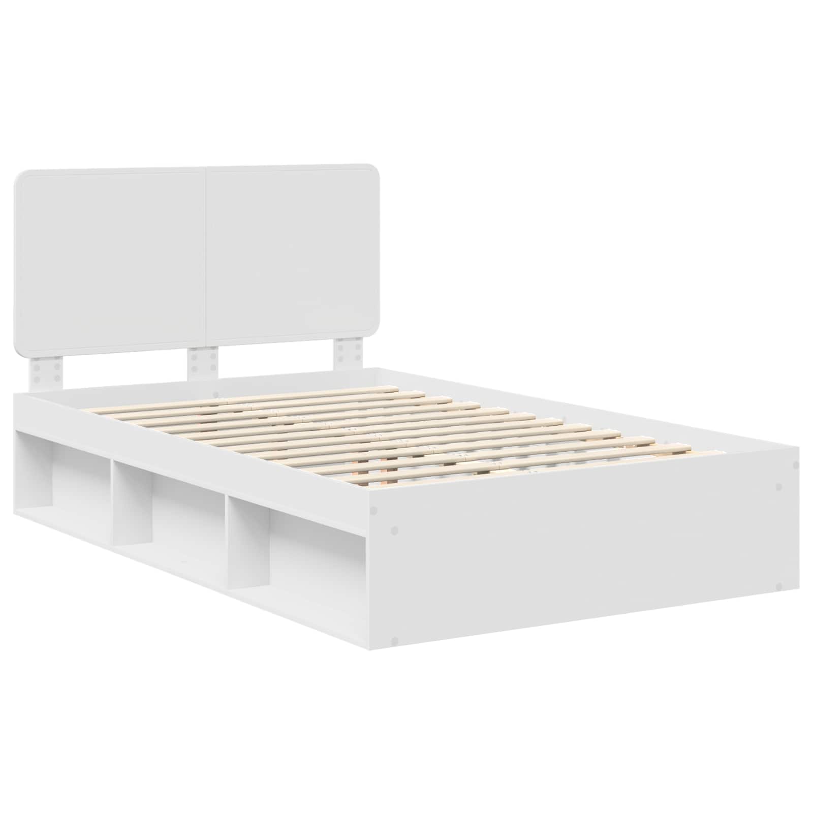 Struttura del letto Bianco 120 x 200 cm Pino massello | homemem39