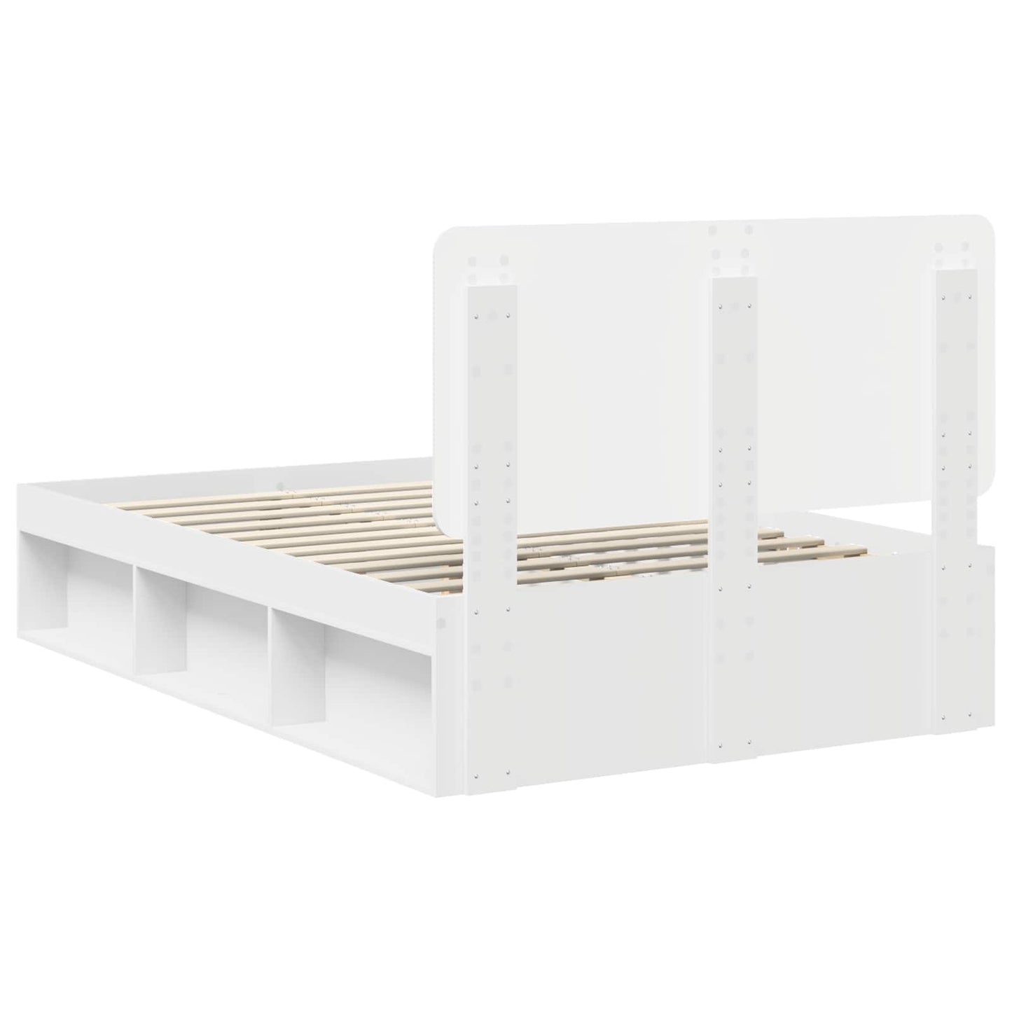 Struttura del letto Bianco 120 x 200 cm Pino massello | homemem39