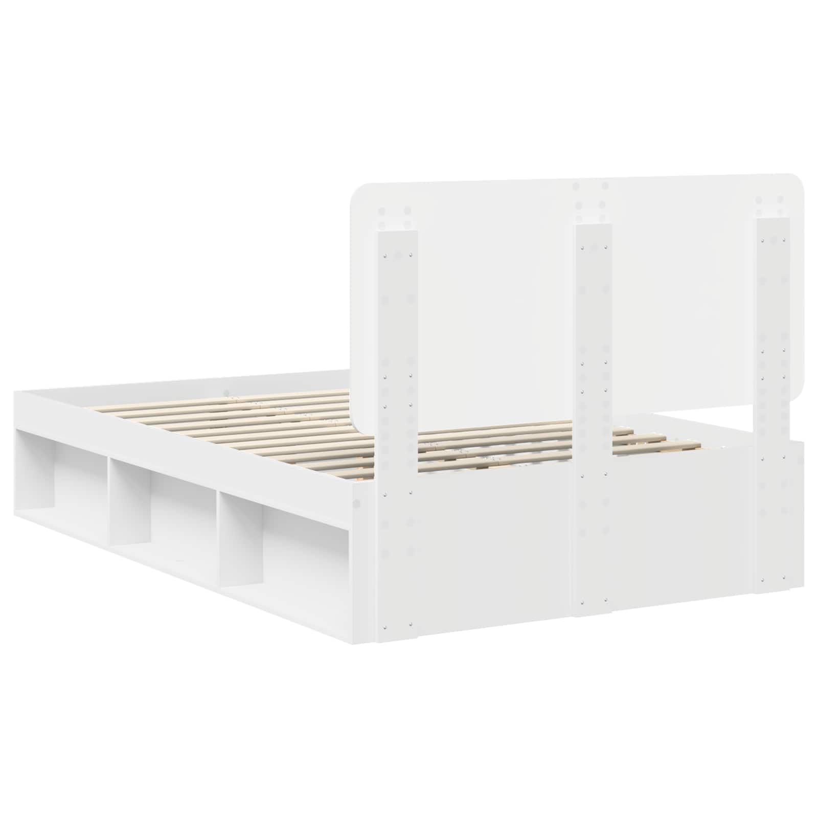 Struttura del letto Bianco 120 x 200 cm Pino massello | homemem39
