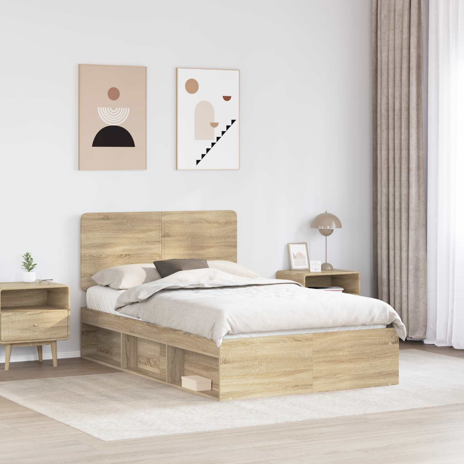 Struttura del letto Sonoma 120 x 200 cm Pino massello | homemem39