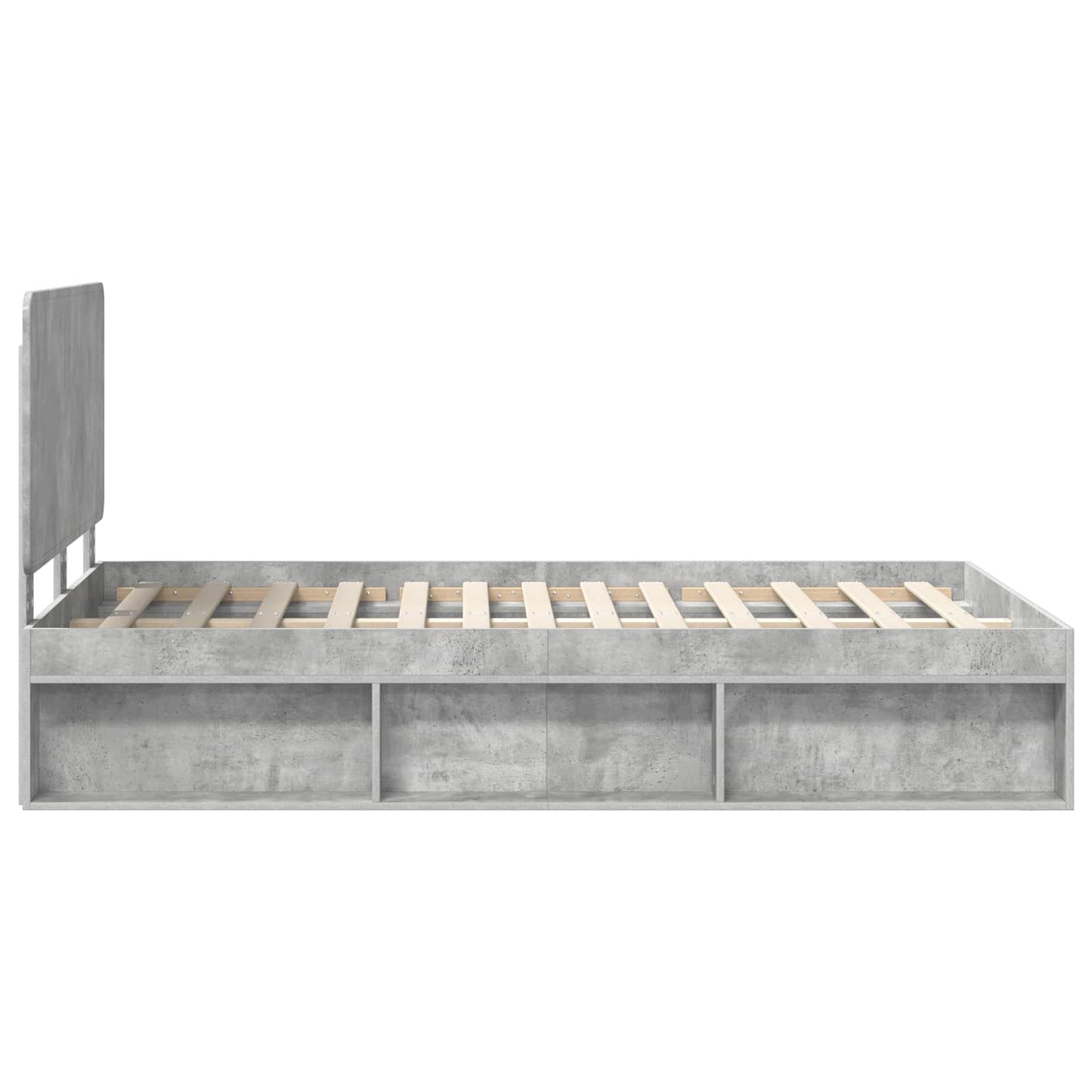 Struttura del letto Calcestruzzo 120 x 200 cm Pino massello | homemem39
