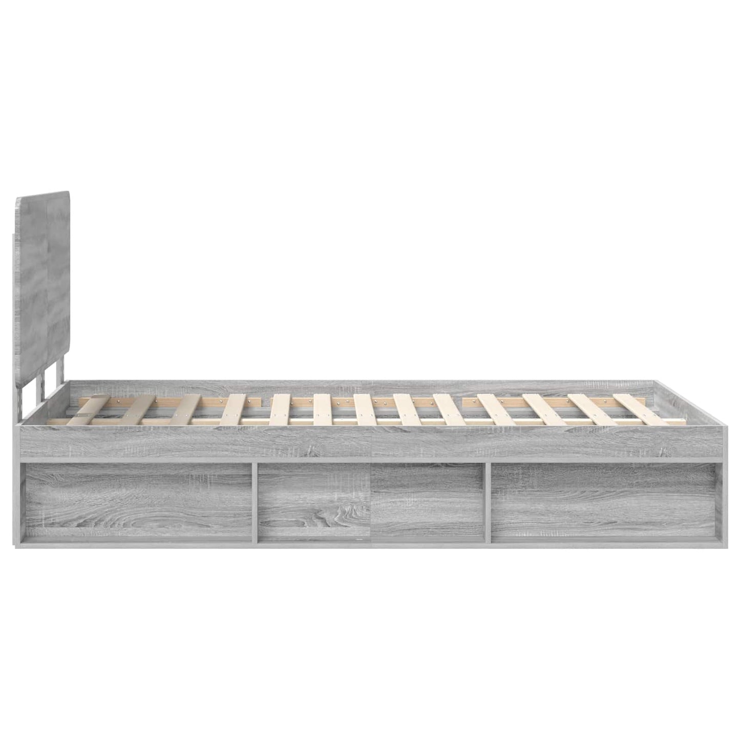 Struttura del letto Grigio Sonoma 120 x 200 cm Pino massello | homemem39