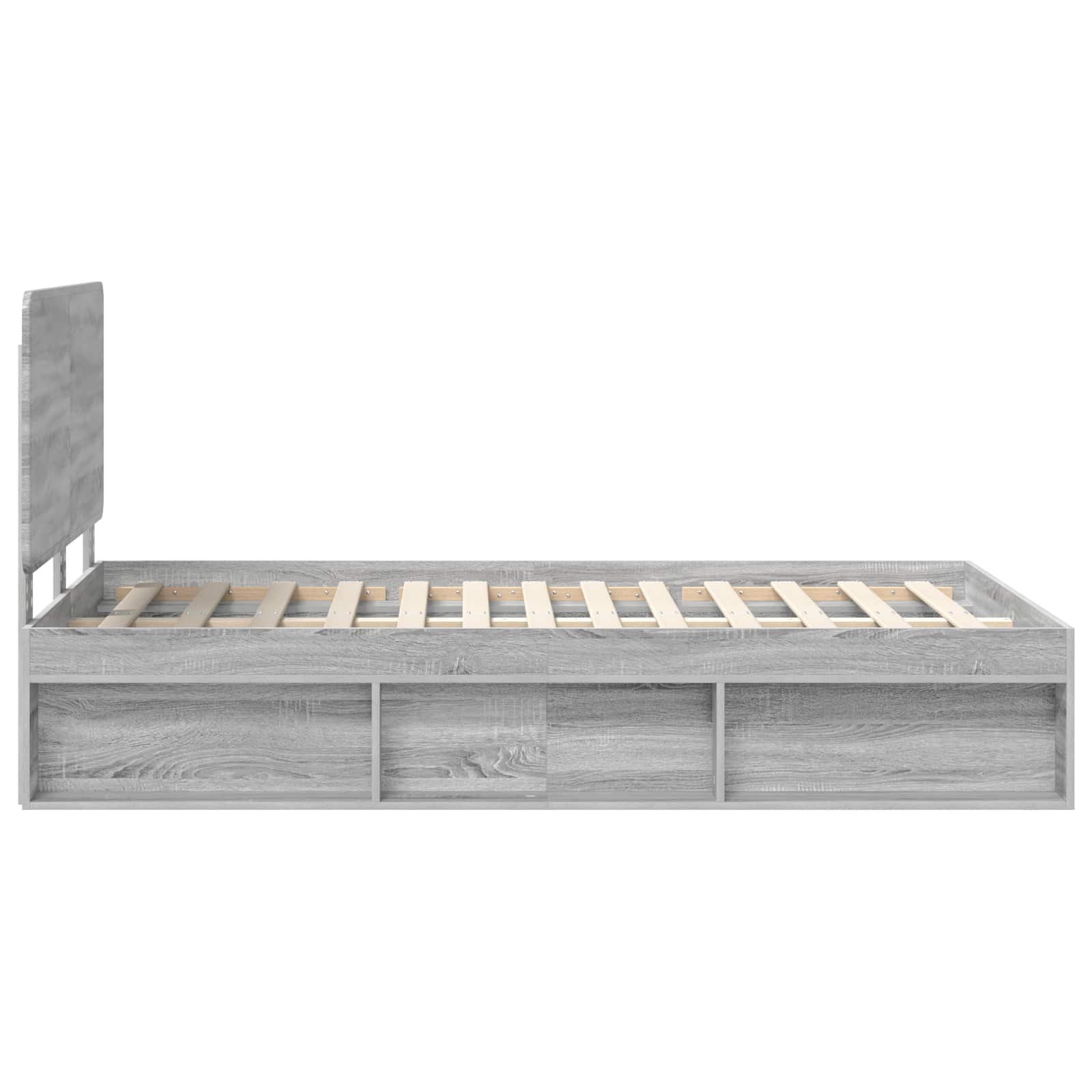 Struttura del letto Grigio Sonoma 120 x 200 cm Pino massello | homemem39