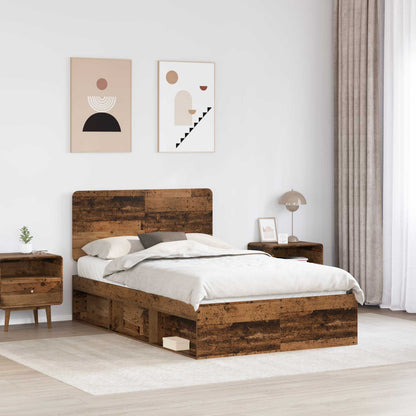 Struttura del letto Legno vecchio 120 x 200 cm Pino massello | homemem39
