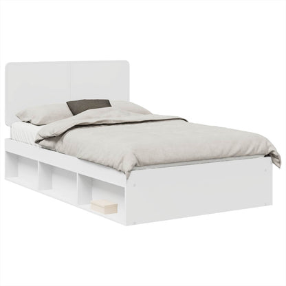Struttura del letto Bianco 120 x 190 cm Pino massello | homemem39
