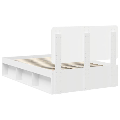 Struttura del letto Bianco 120 x 190 cm Pino massello | homemem39