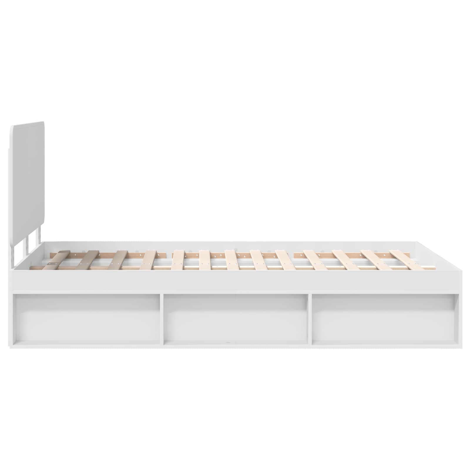 Struttura del letto Bianco 120 x 190 cm Pino massello | homemem39