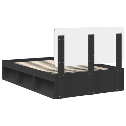 Struttura del letto Nero 120 x 190 cm Pino massello | homemem39