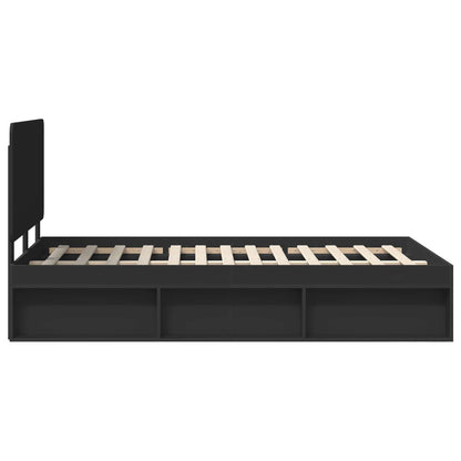 Struttura del letto Nero 120 x 190 cm Pino massello | homemem39