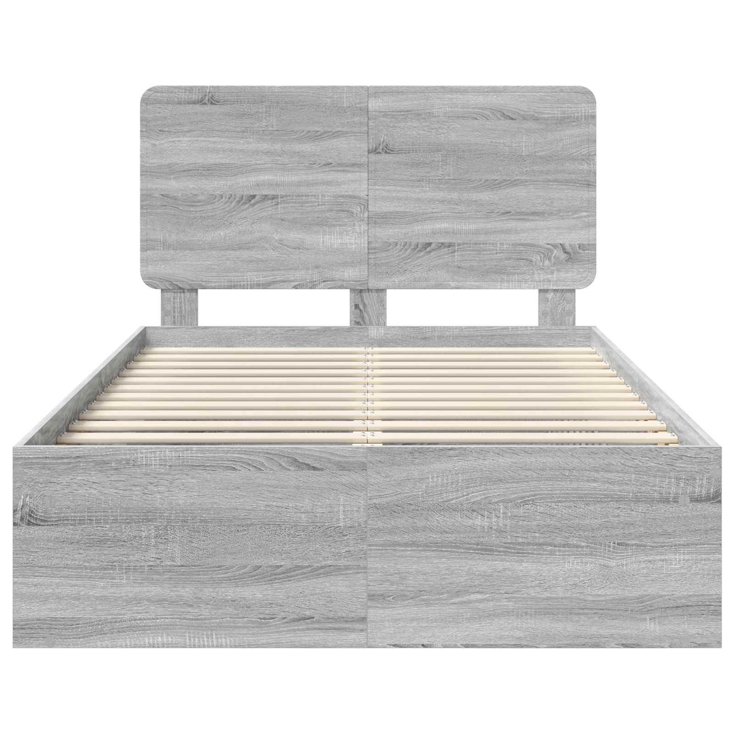 Struttura del letto Grigio Sonoma 120 x 190 cm Pino massello | homemem39