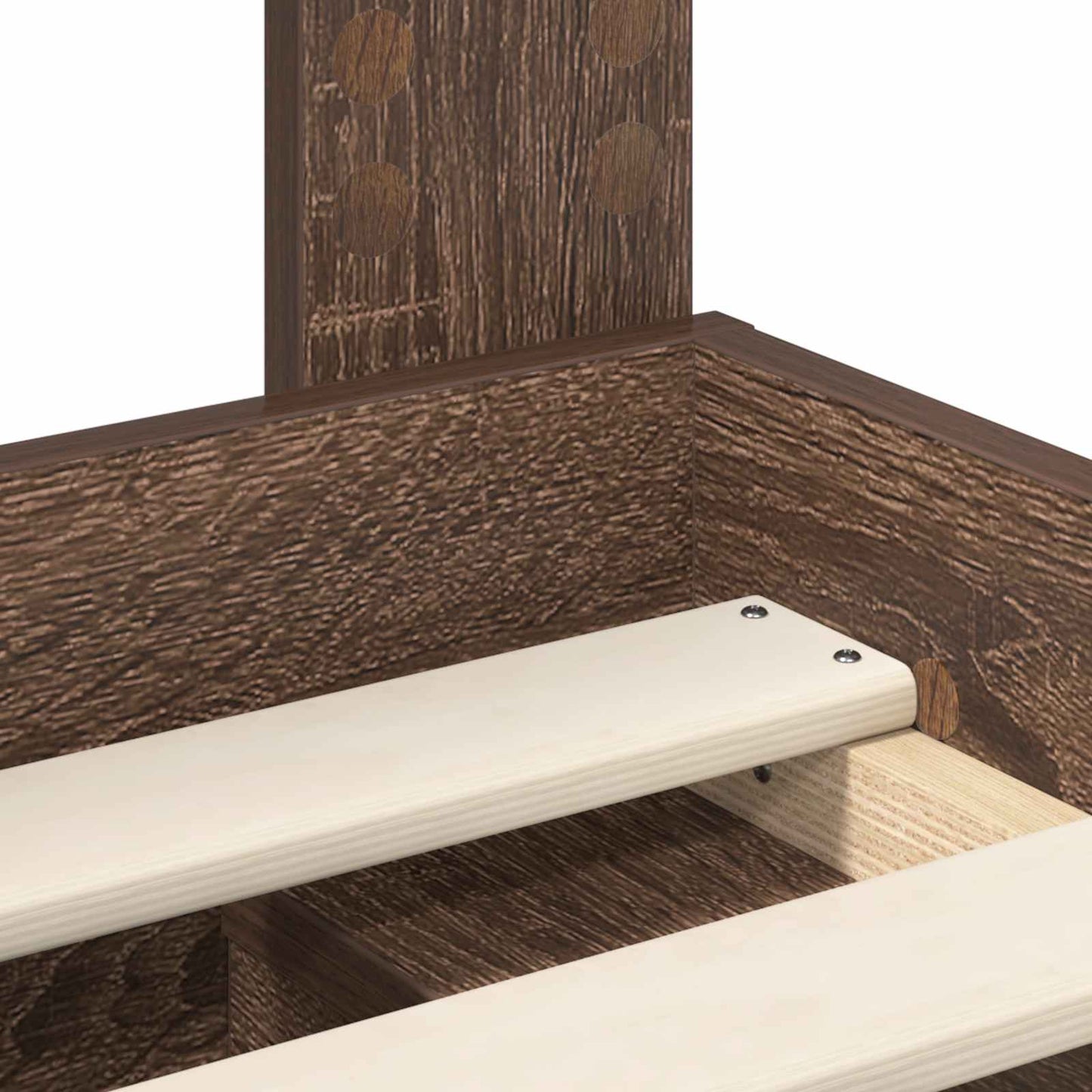 Struttura del letto Rovere Marrone 120 x 190 cm Pino massello | homemem39