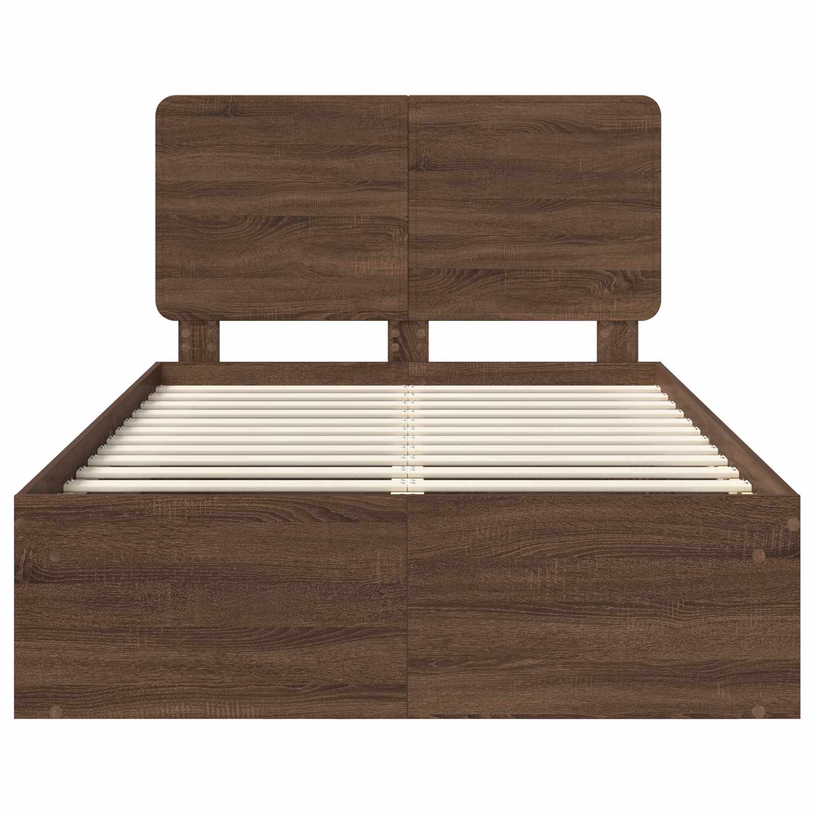 Struttura del letto Rovere Marrone 120 x 190 cm Pino massello | homemem39