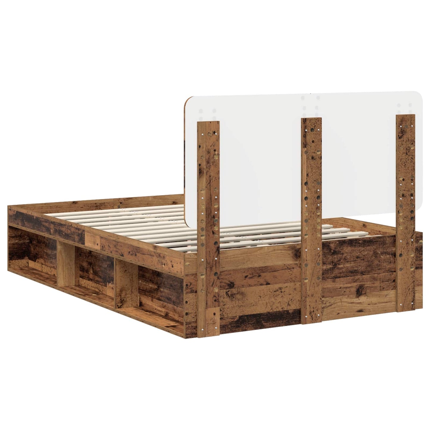 Struttura del letto Legno vecchio 120 x 190 cm Pino massello | homemem39
