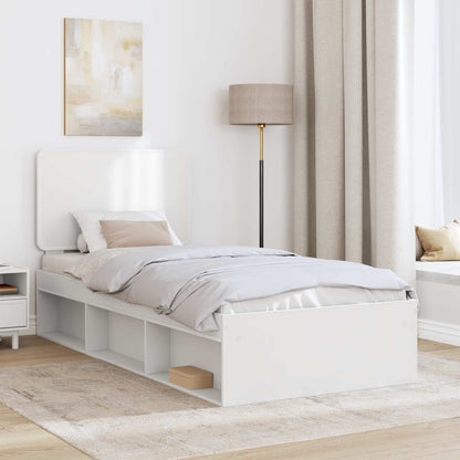 Struttura del letto Bianco 100 x 200 cm Pino massello | homemem39