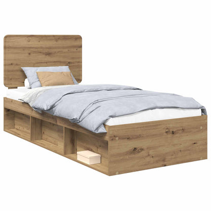 Struttura del letto Rovere Artigianale 100 x 200 cm | homemem39