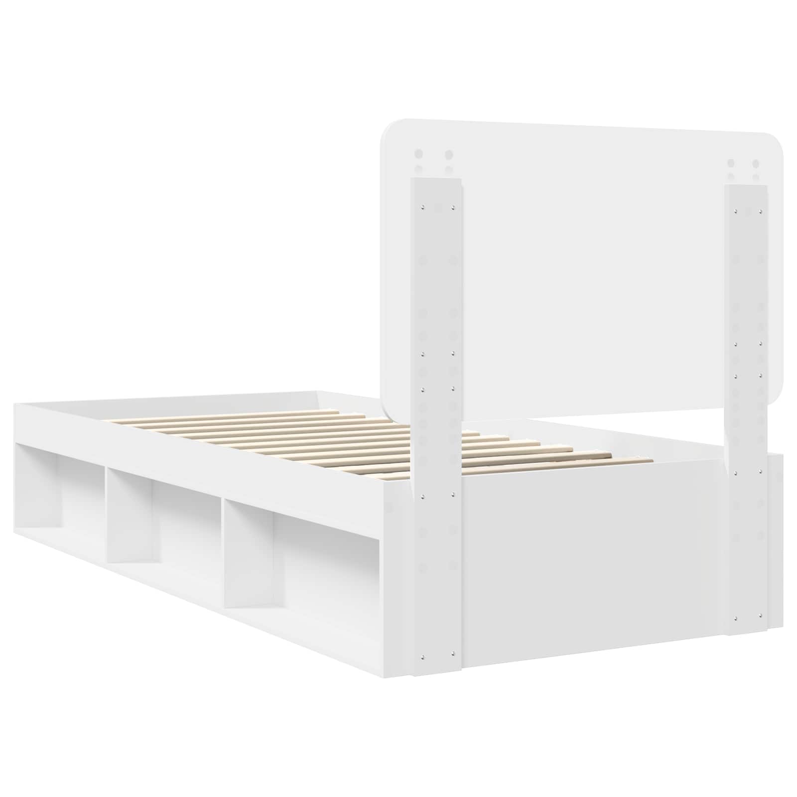 Struttura del letto Bianco 90 x 200 cm Pino massello | homemem39