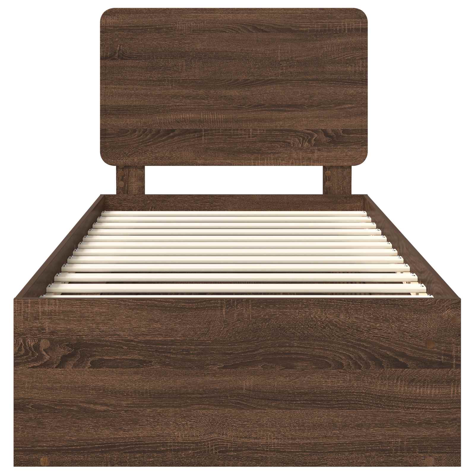 Struttura del letto Rovere Marrone 90 x 200 cm Pino massello | homemem39