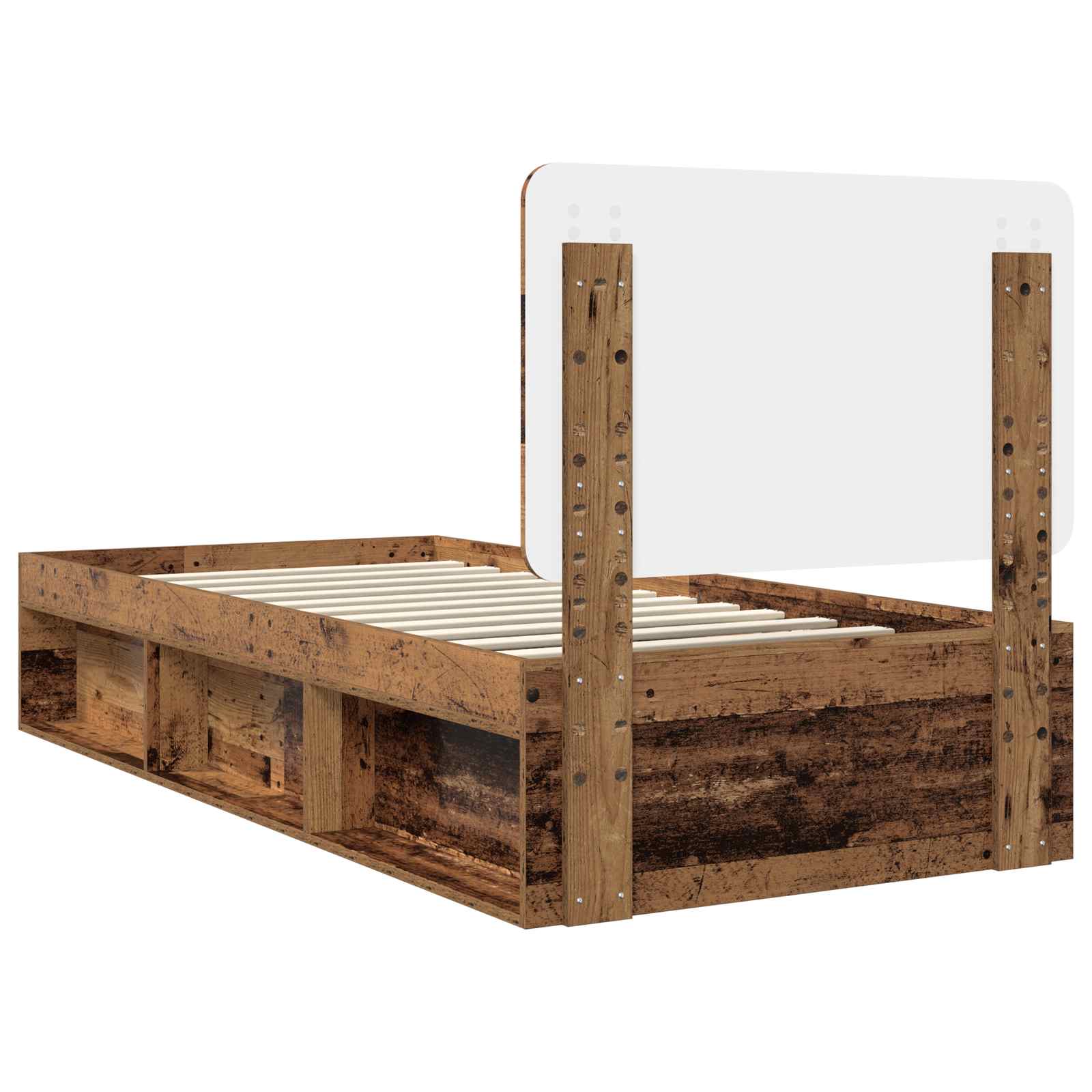 Struttura del letto Legno vecchio 90 x 200 cm Pino massello | homemem39