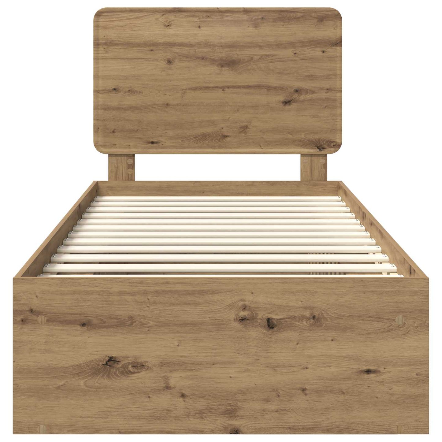 Struttura del letto con testiera Rovere Artigianale 90 x 200 cm | homemem39