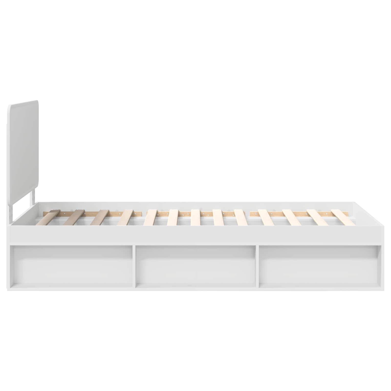 Struttura del letto Bianco 90 x 190 cm Pino massello | homemem39