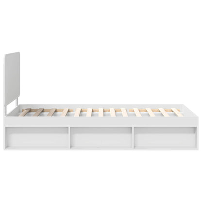Struttura del letto Bianco 90 x 190 cm Pino massello | homemem39