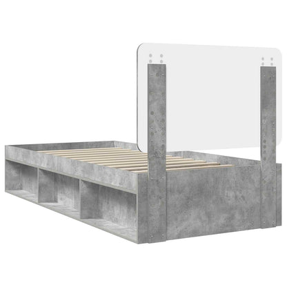 Struttura del letto Grigio Concretè 90 x 190 cm Pino massello | homemem39