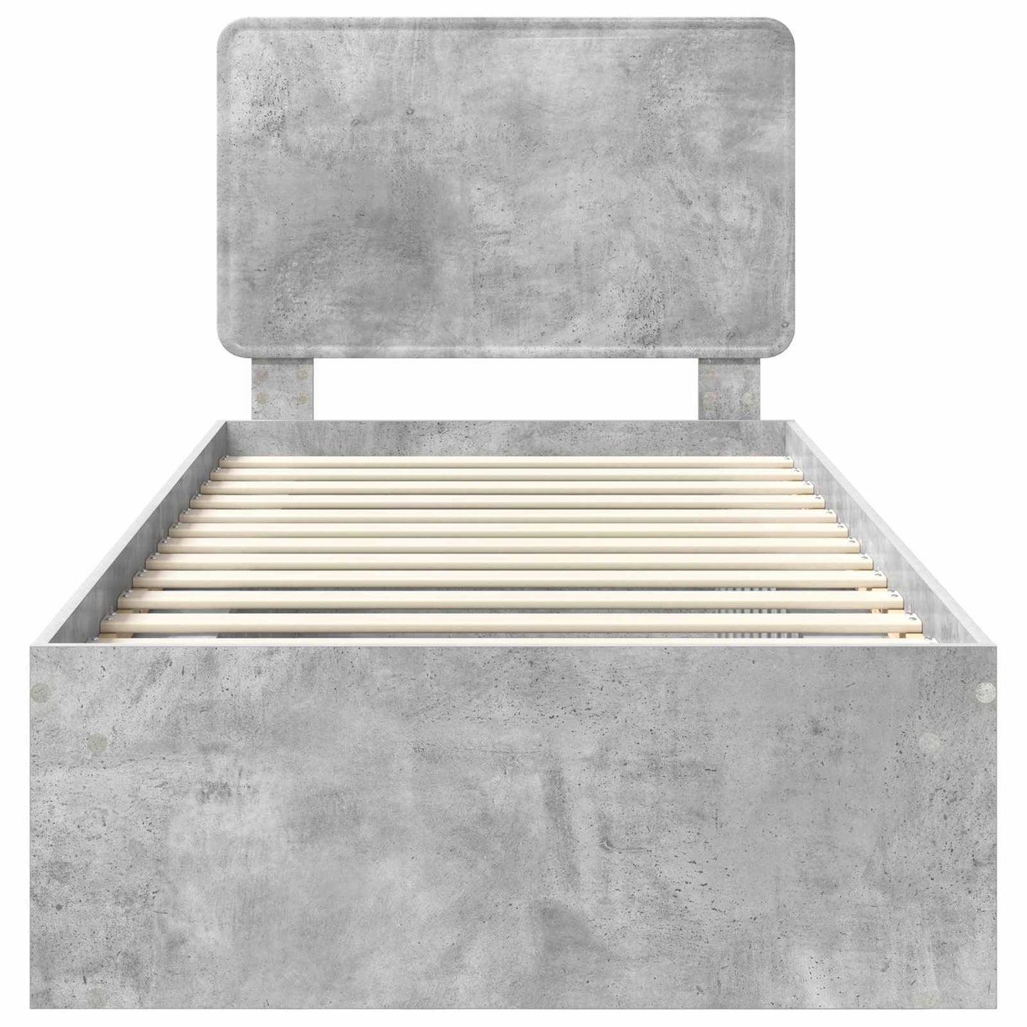 Struttura del letto Grigio Concretè 90 x 190 cm Pino massello | homemem39