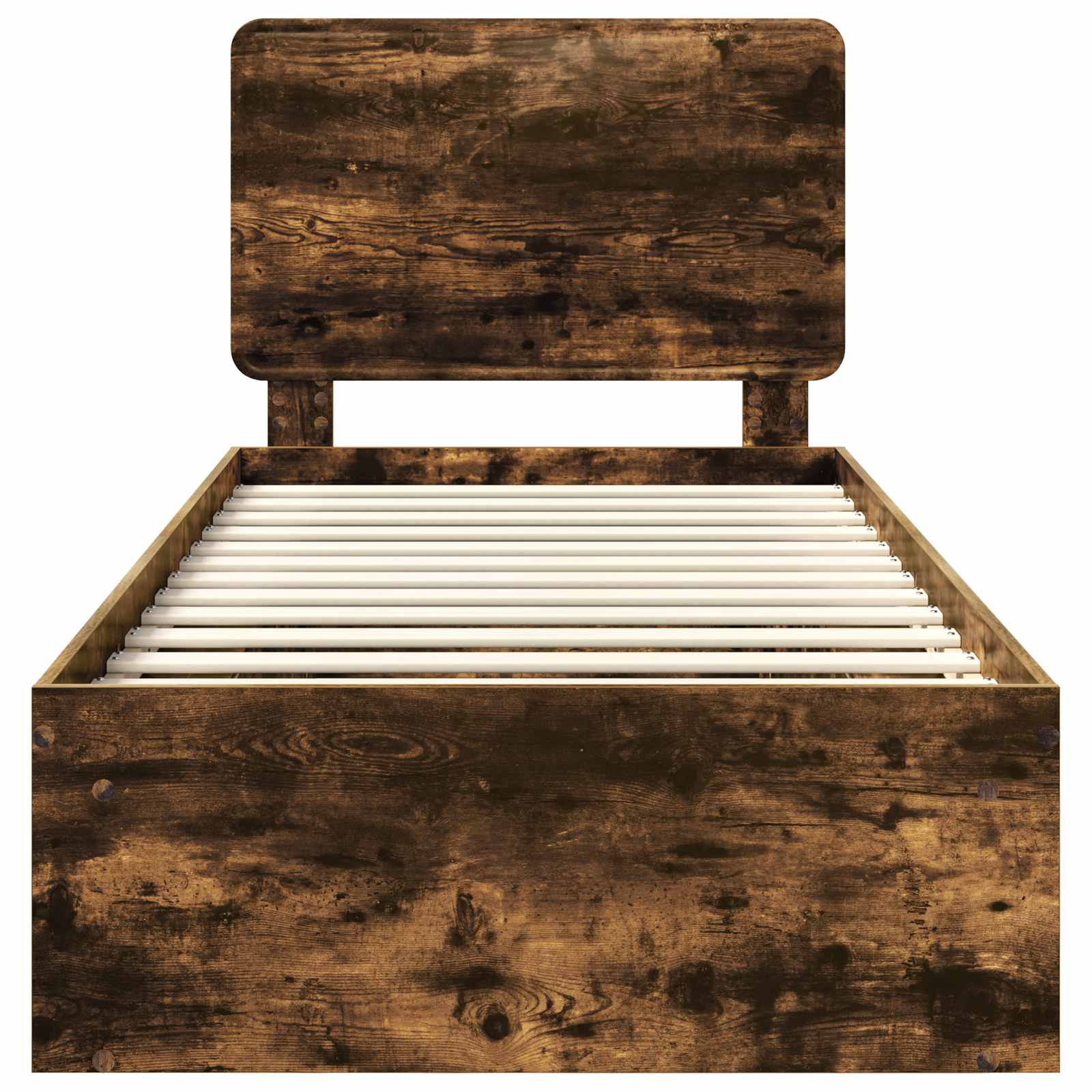 Struttura del letto Rovere fumé 90 x 190 cm Pino massello | homemem39