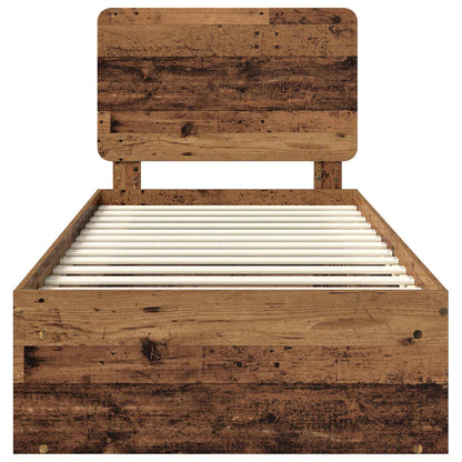 Struttura del letto Legno vecchio 90 x 190 cm Pino massello | homemem39