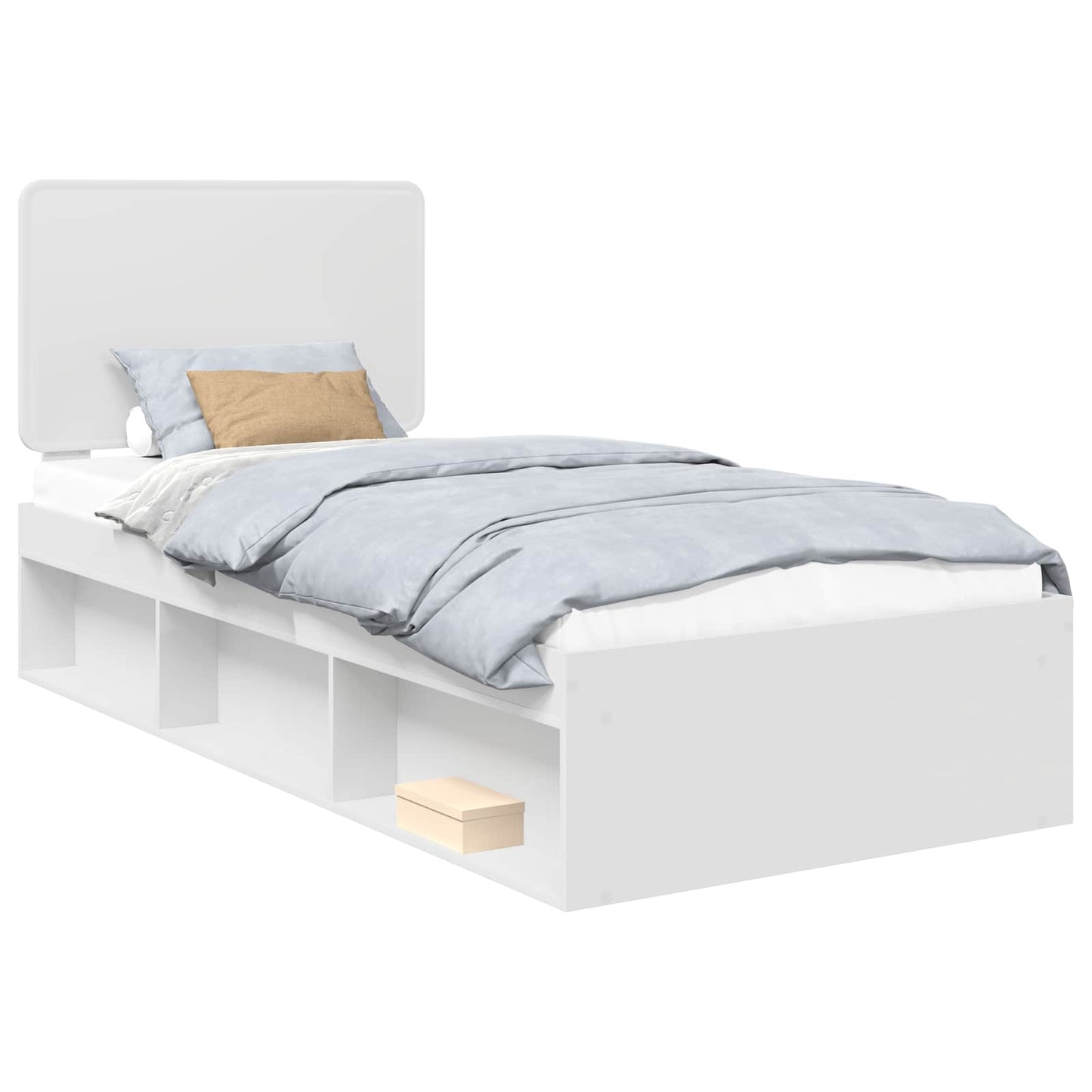 Struttura del letto Bianco 75 x 190 cm Pino massello | homemem39
