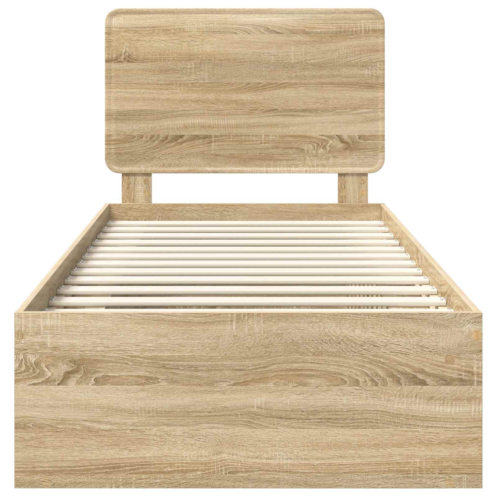 Struttura del letto Rovere Sonoma 75 x 190 cm Pino massello | homemem39