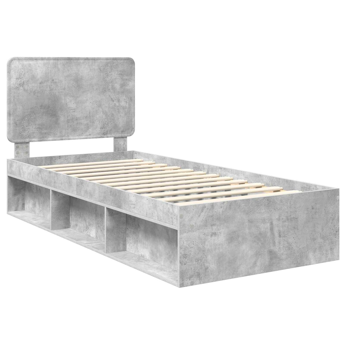 Struttura del letto Grigio Concretè 75 x 190 cm Pino massello | homemem39