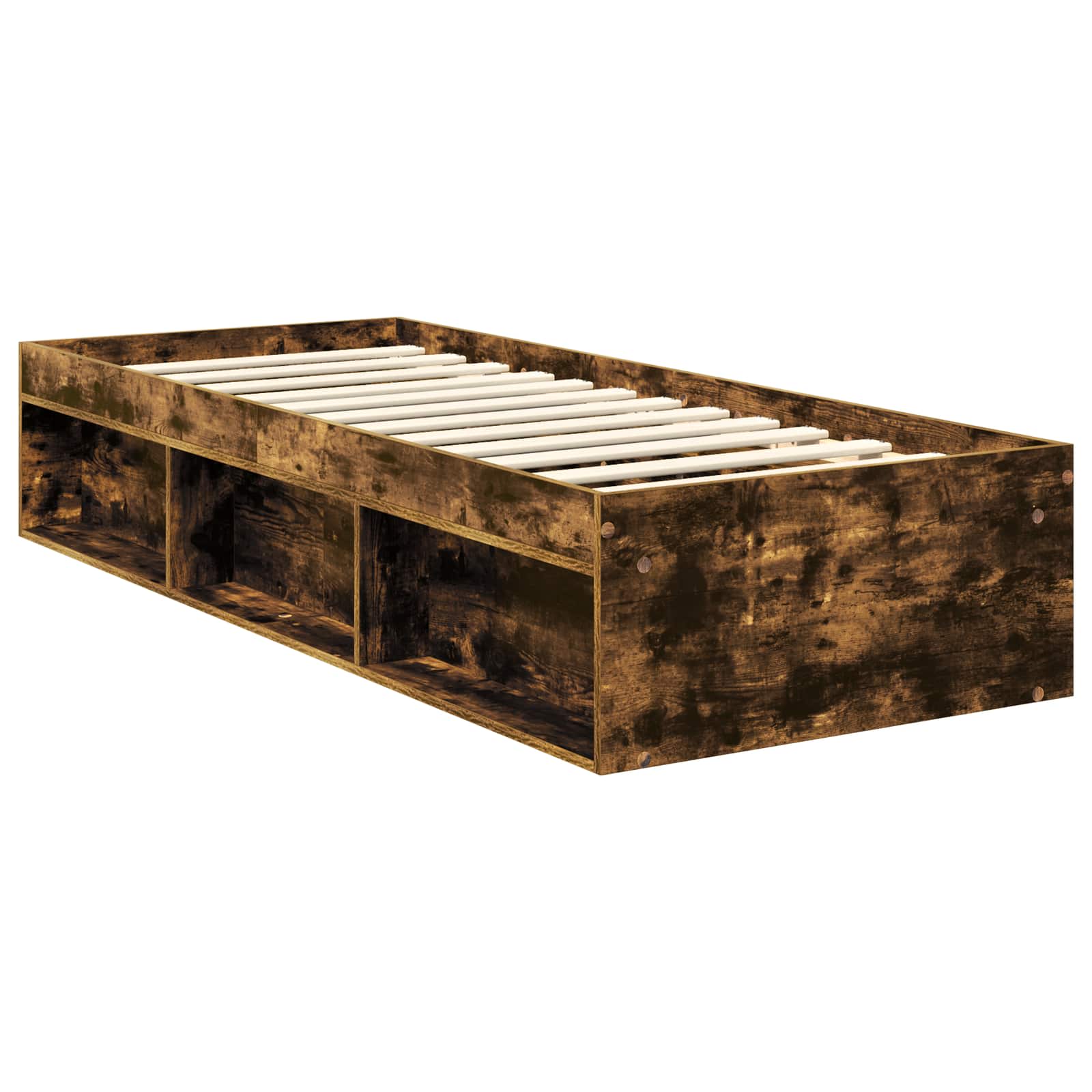 Struttura del letto Rovere fumé 75 x 190 cm Pino massello | homemem39