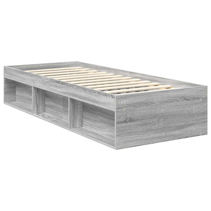 Struttura del letto Grigio Sonoma 75 x 190 cm Pino massello | homemem39
