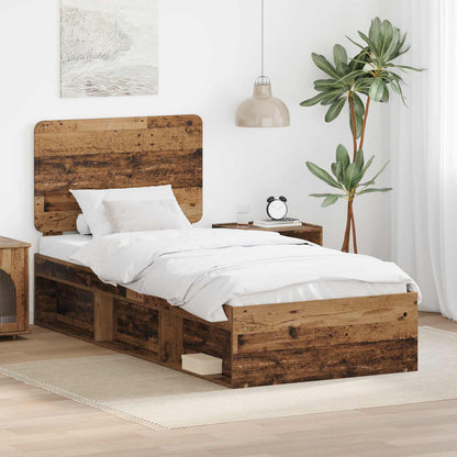 Struttura del letto Legno vecchio 75 x 190 cm Pino massello | homemem39