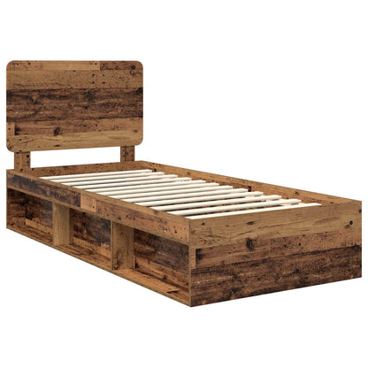 Struttura del letto Legno vecchio 75 x 190 cm Pino massello | homemem39