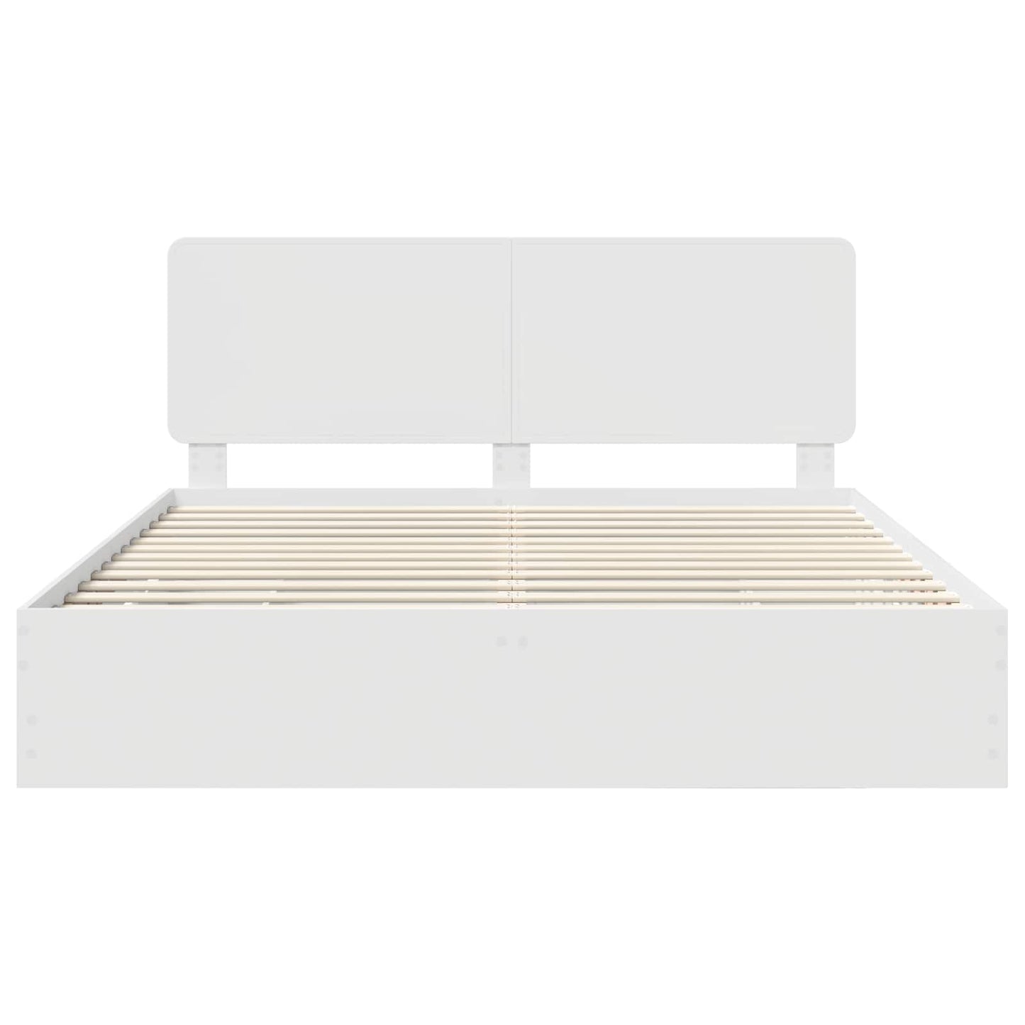 Struttura del letto Bianco 200 x 200 cm Legno Ingegnerizzato | homemem39