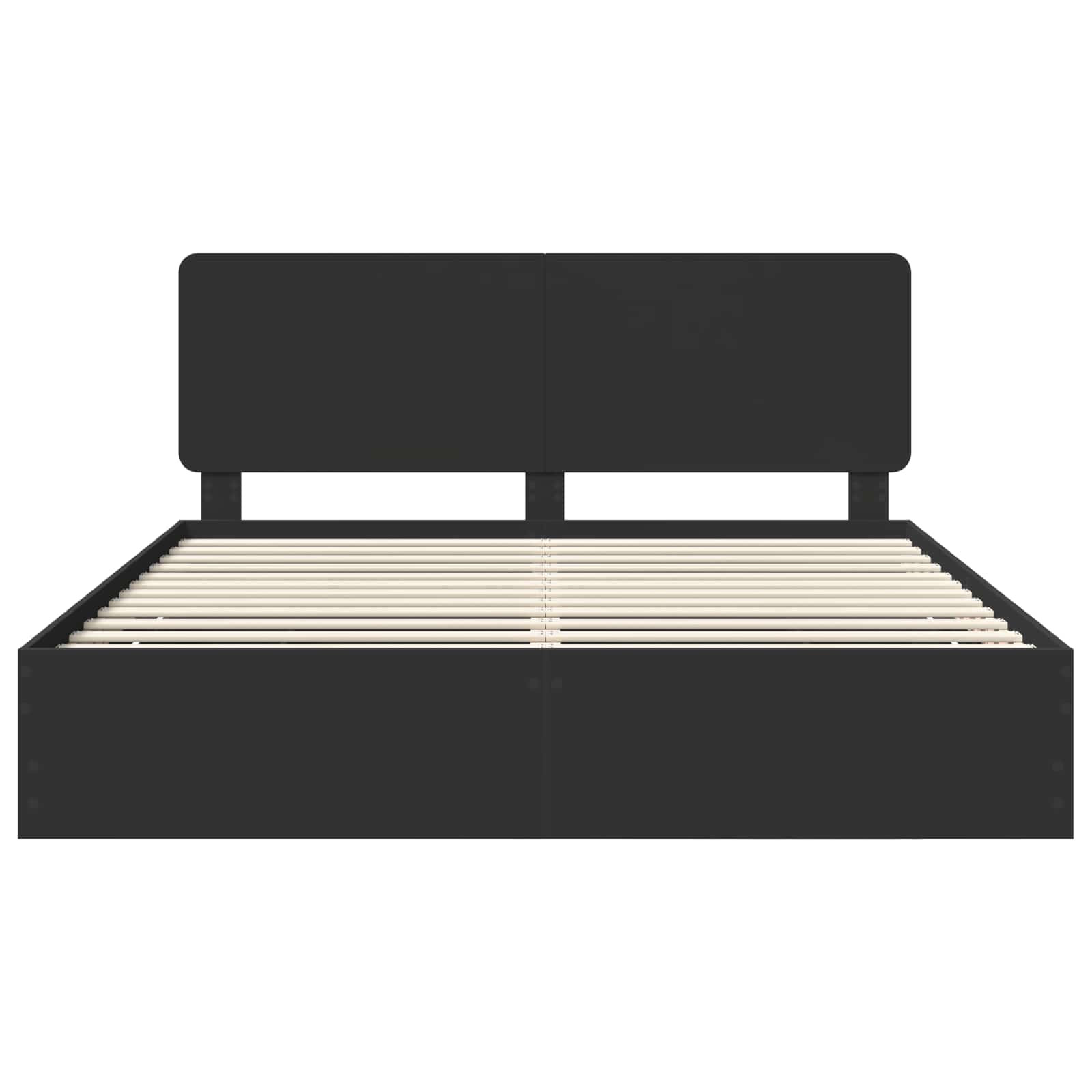 Struttura del letto Nero 180 x 200 cm Legno Ingegnerizzato | homemem39