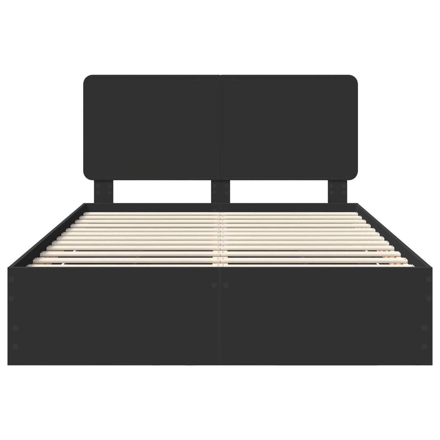 Struttura del letto Nero 160 x 200 cm Legno Ingegnerizzato