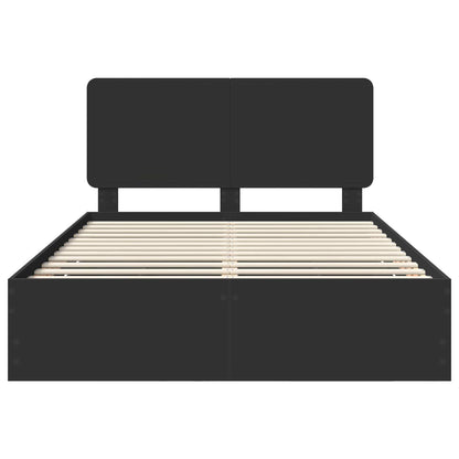 Struttura del letto Nero 160 x 200 cm Legno Ingegnerizzato