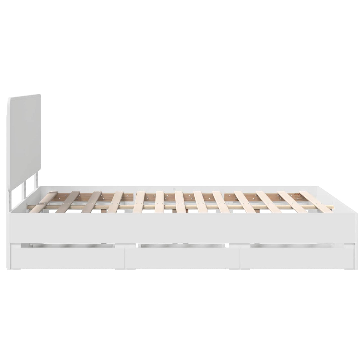 Struttura del letto Bianco 140 x 200 cm Legno Ingegnerizzato