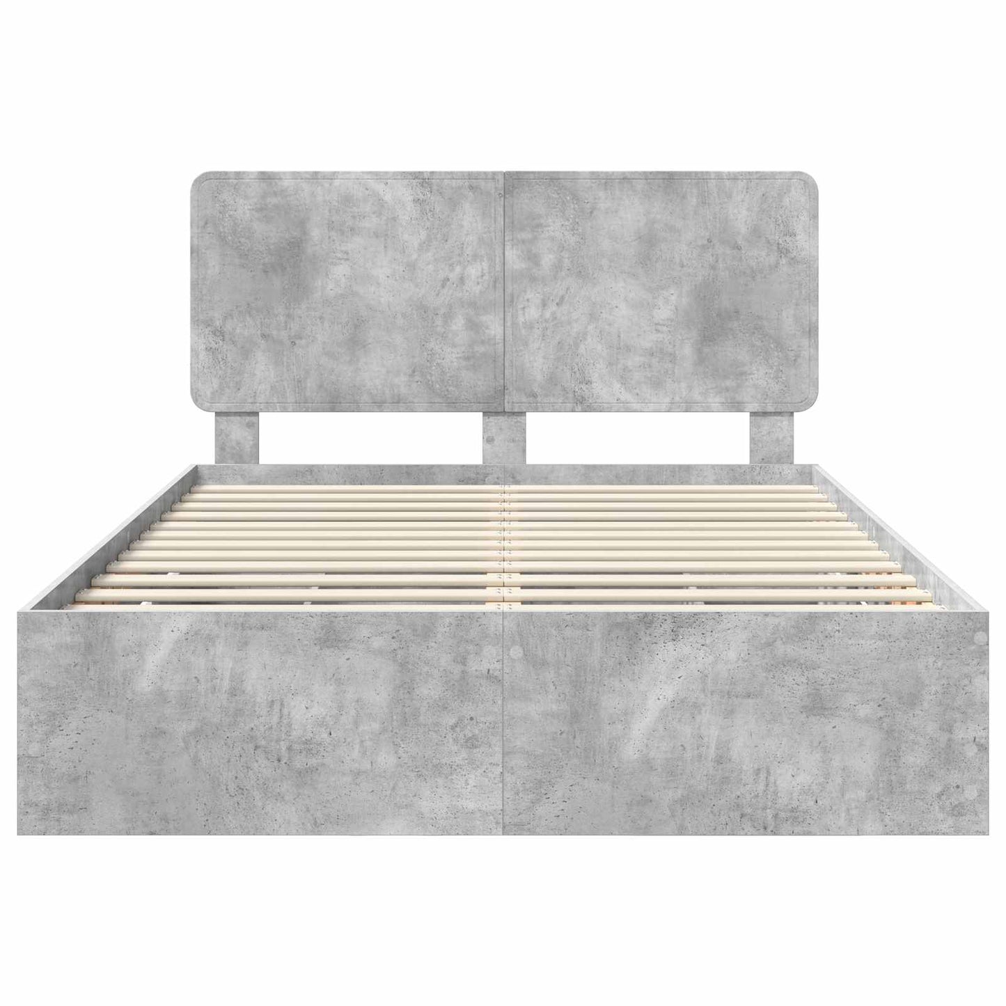 Struttura del letto con cassetto Grigio cemento 140 x 190 cm | homemem39