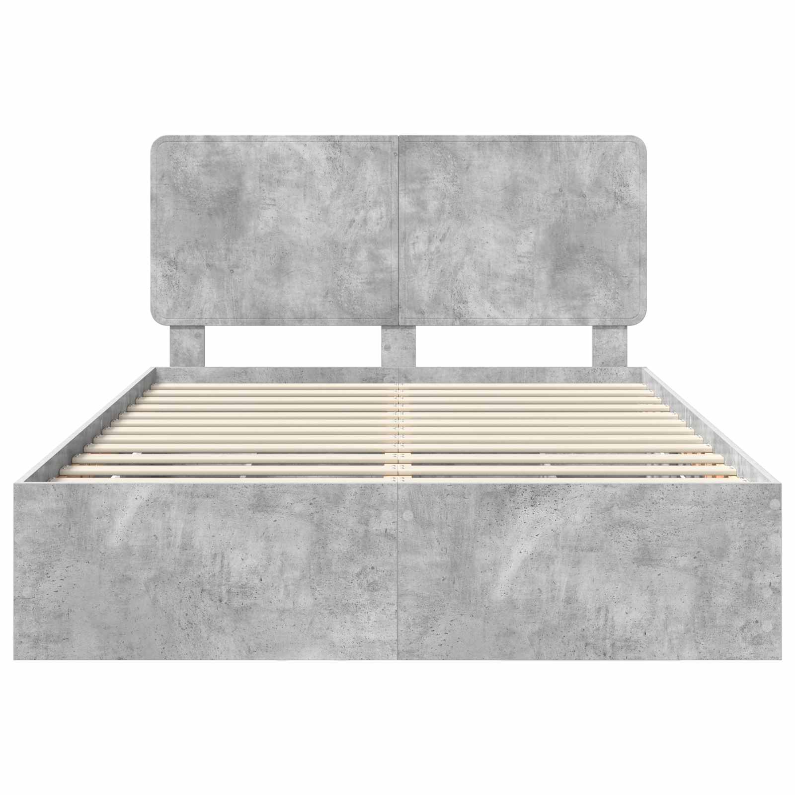 Struttura del letto con cassetto Grigio cemento 140 x 190 cm | homemem39