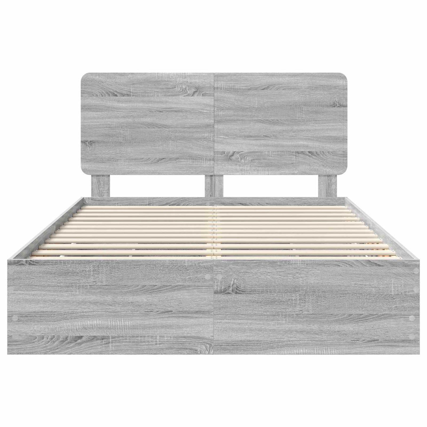 Struttura del letto con cassetto Grigio Sonoma 140 x 190 cm | homemem39