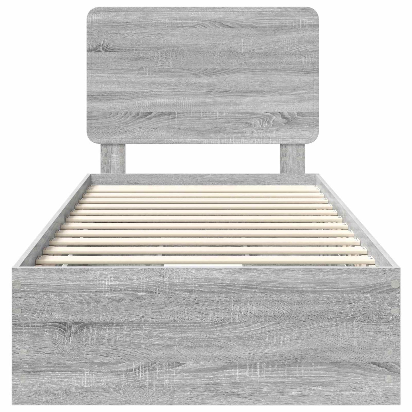 Struttura del letto con cassetto Grigio Sonoma 100 x 200 cm