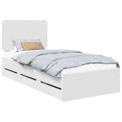 Struttura del letto Bianco 90 x 190 cm Legno Ingegnerizzato